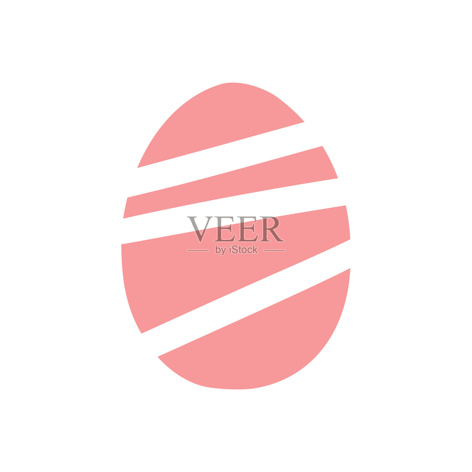 现代画复活节彩蛋与条纹装饰。适用于贺卡，横幅，请柬，传单。插画图片素材