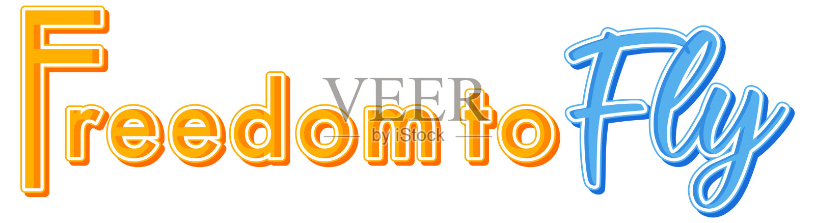 自由飞行排版设计插画图片素材