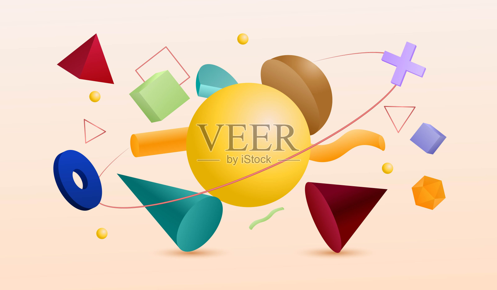 几何图形集插画图片素材