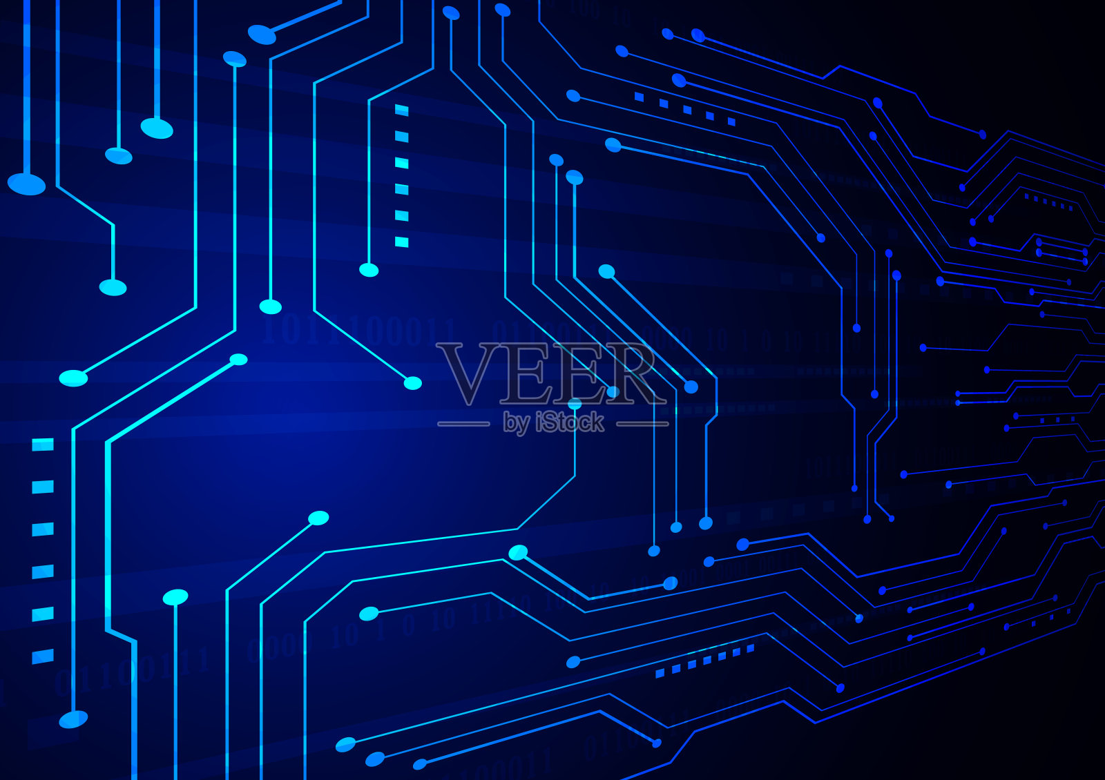 电路技术背景插画图片素材