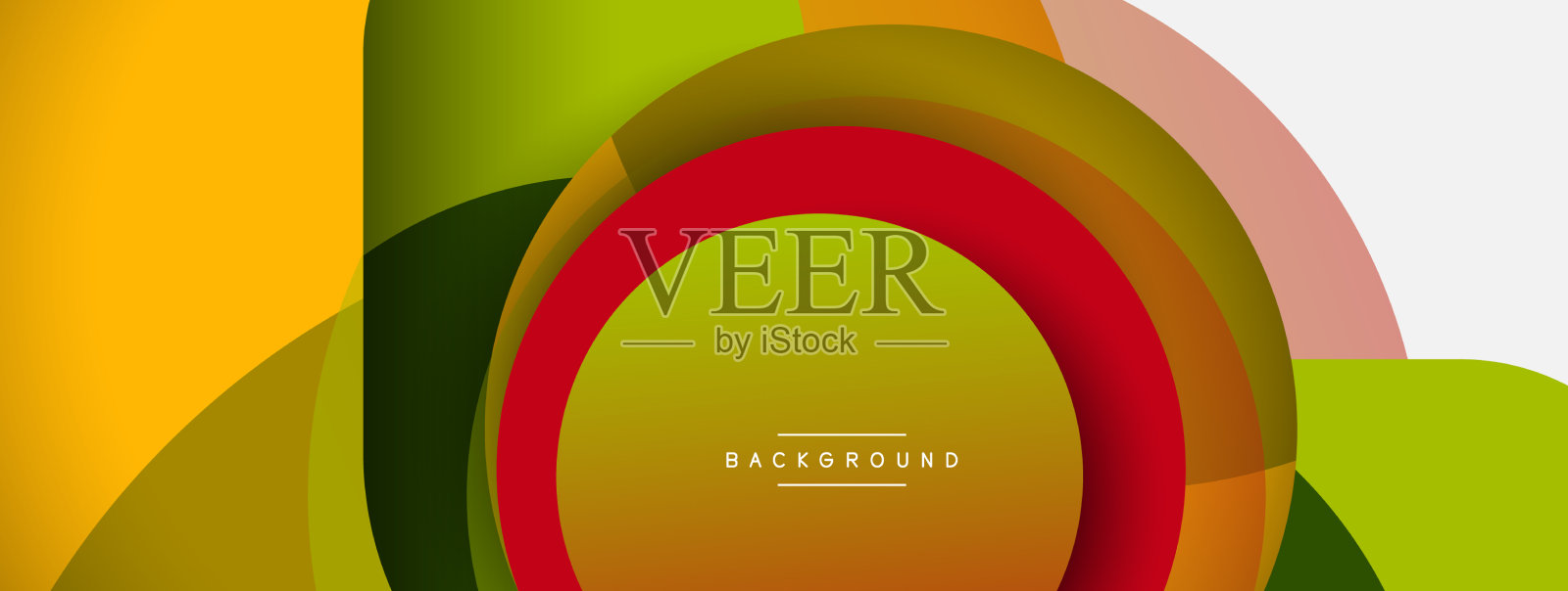 圆的形状圈最小的几何插画图片素材