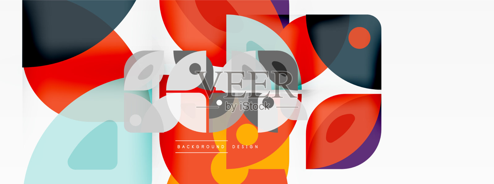 直线、正方形、圆形和三角形是几何的插画图片素材