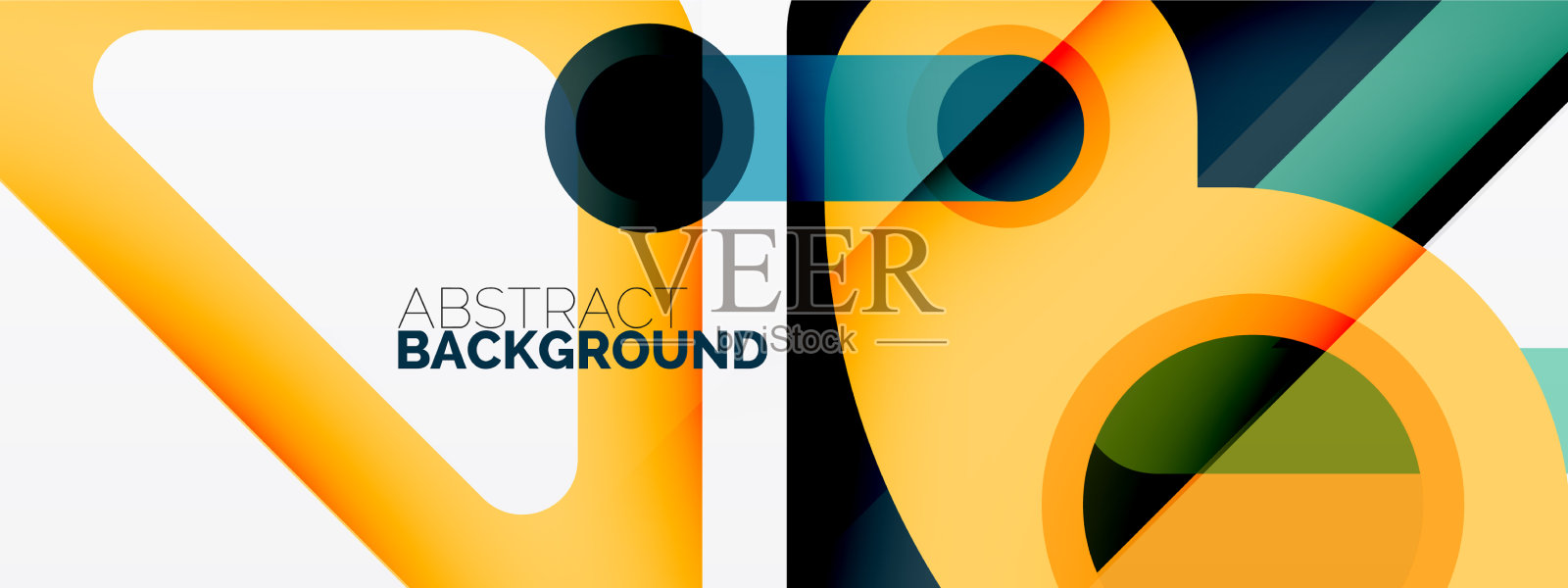 几何基本线圆抽象插画图片素材