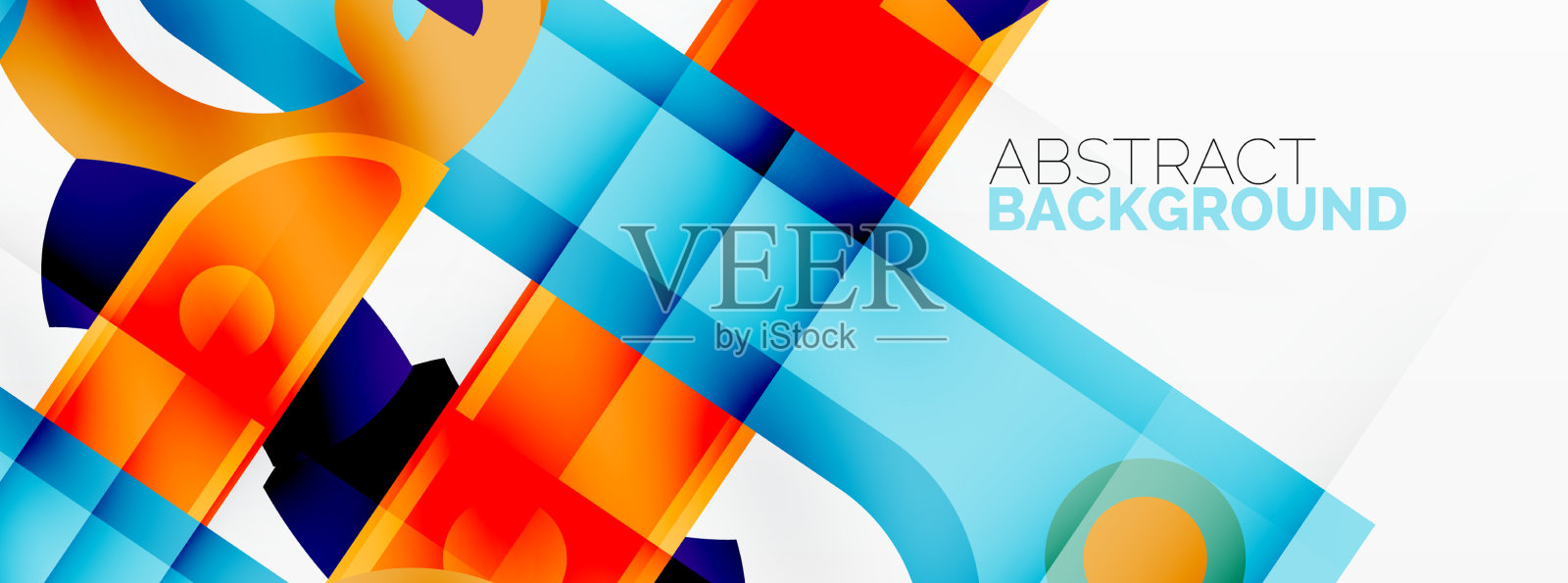 彩色几何条纹线条抽象背景插画图片素材