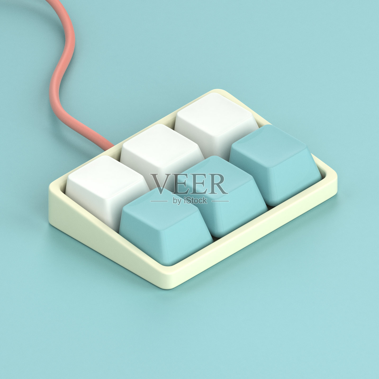 等距电脑键盘照片摄影图片