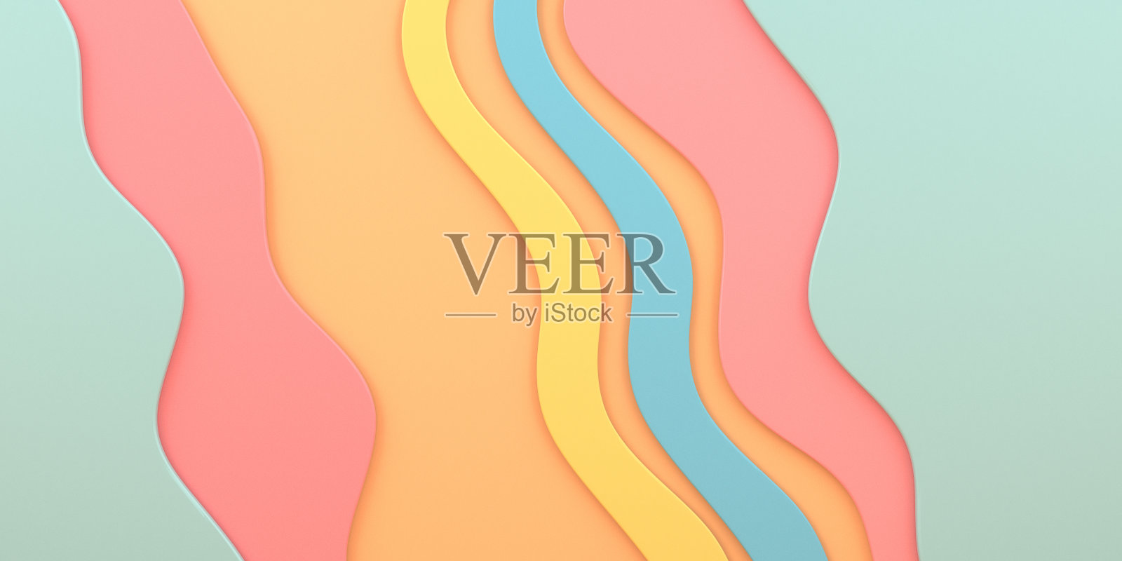 摘要波背景插画图片素材