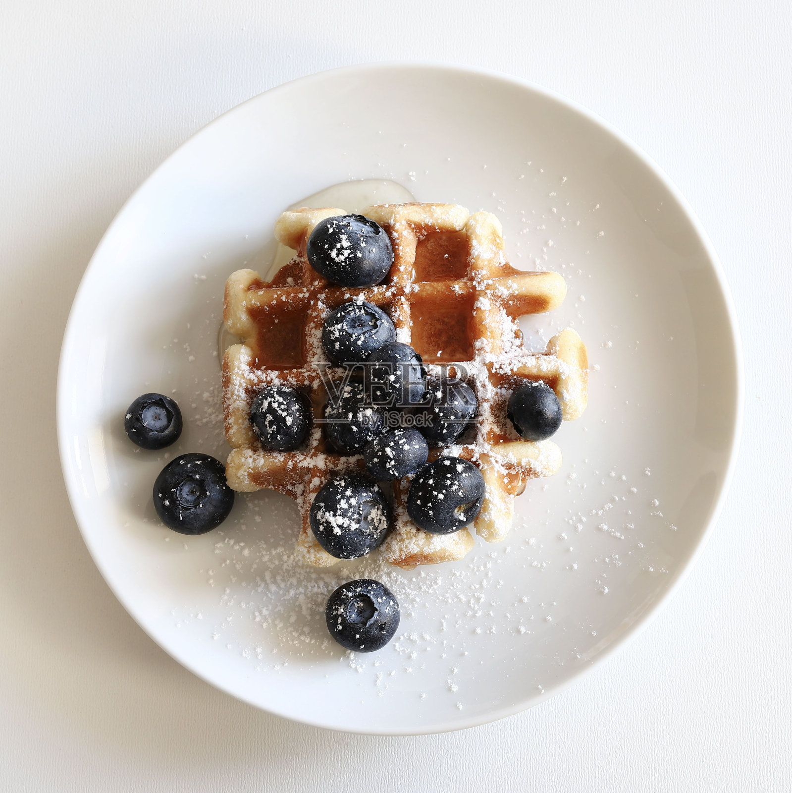 比利时华夫饼。照片摄影图片