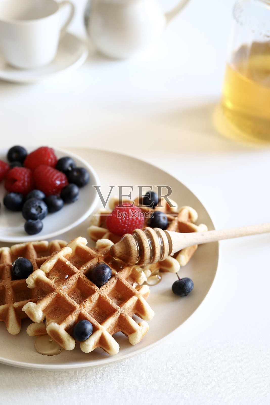 比利时华夫饼。照片摄影图片