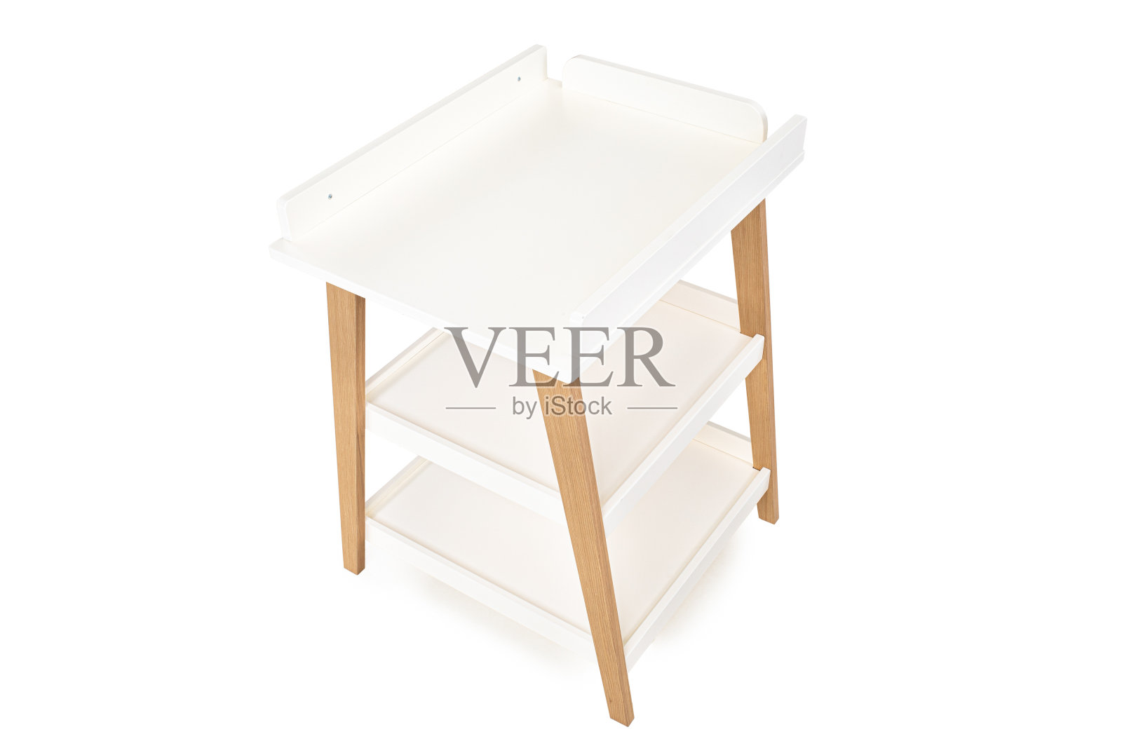 木头变化表孤立在白色背景上照片摄影图片