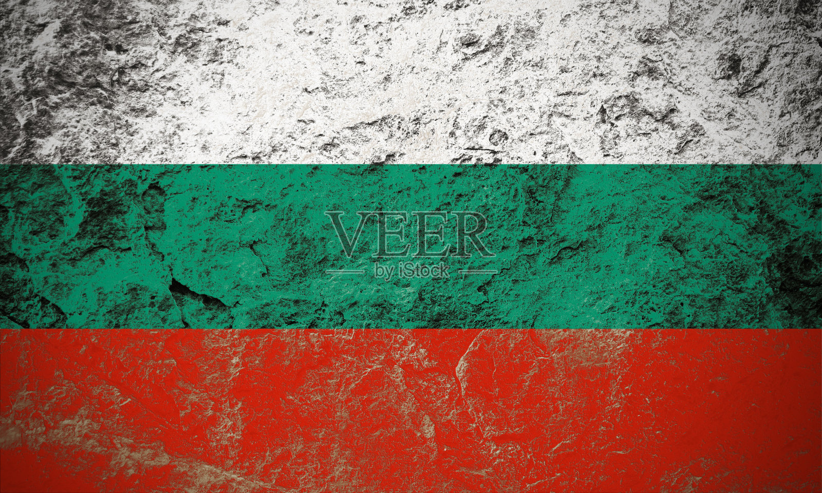 保加利亚共和国国旗的石头背景照片摄影图片