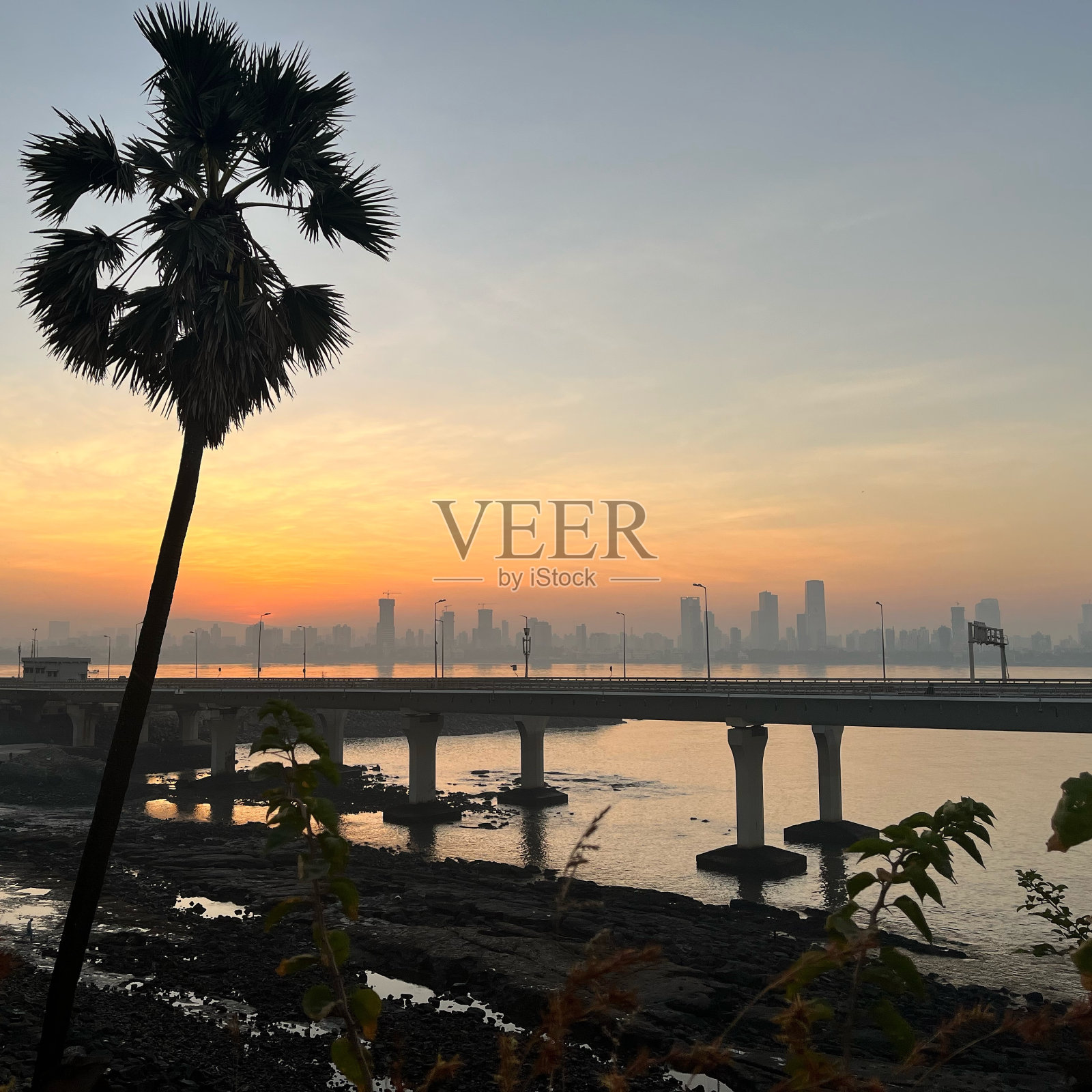 孟买的天际线照片摄影图片