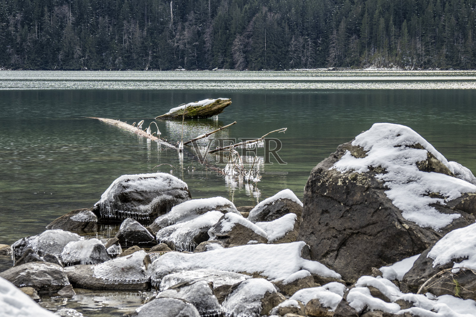加拿大BC省奇利瓦克省公园的湖景照片摄影图片