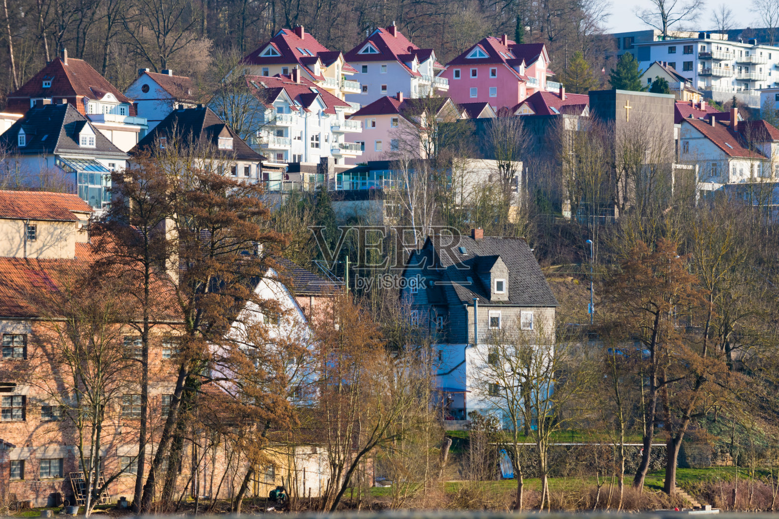 Melsungen,在德国照片摄影图片