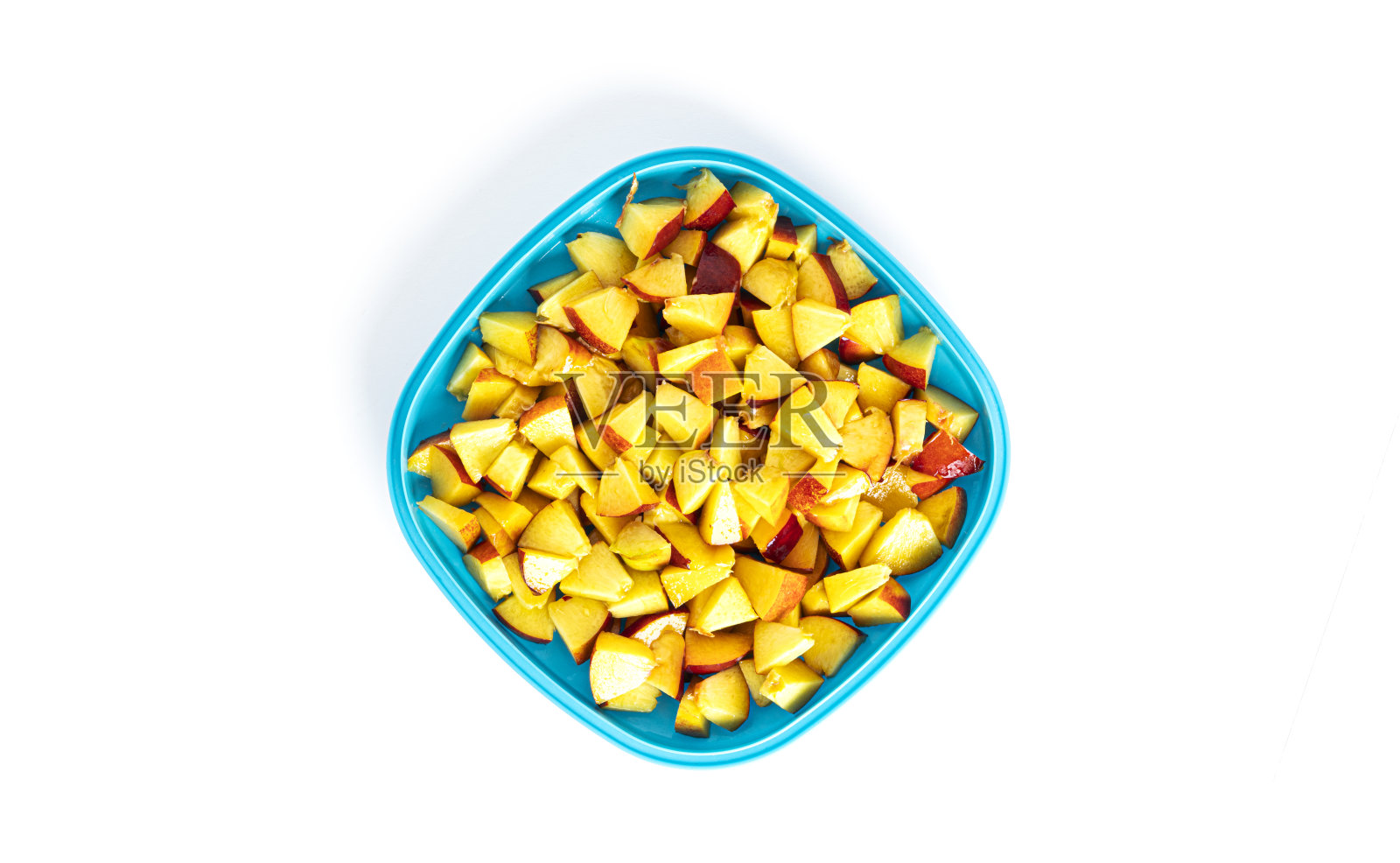 孤立在白色背景上的油桃。油桃果实照片摄影图片