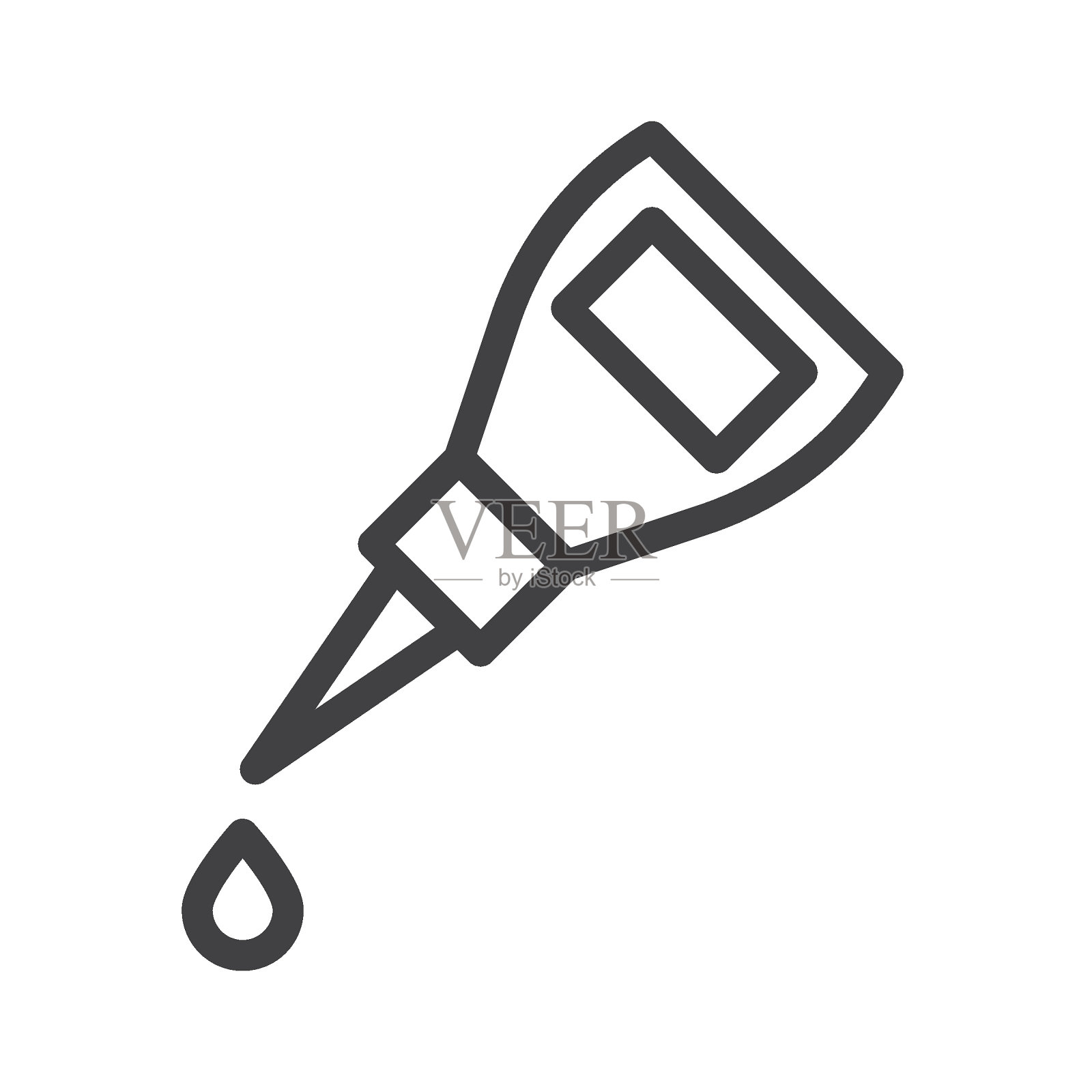 胶瓶线条图标插画图片素材