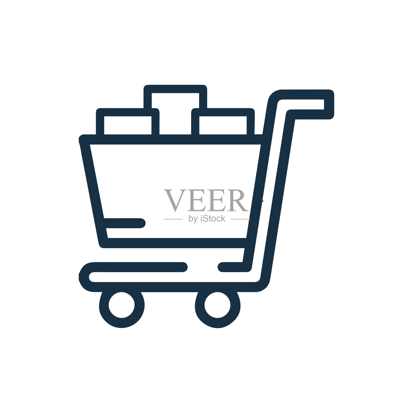 购物车购物或购物车图标图标素材