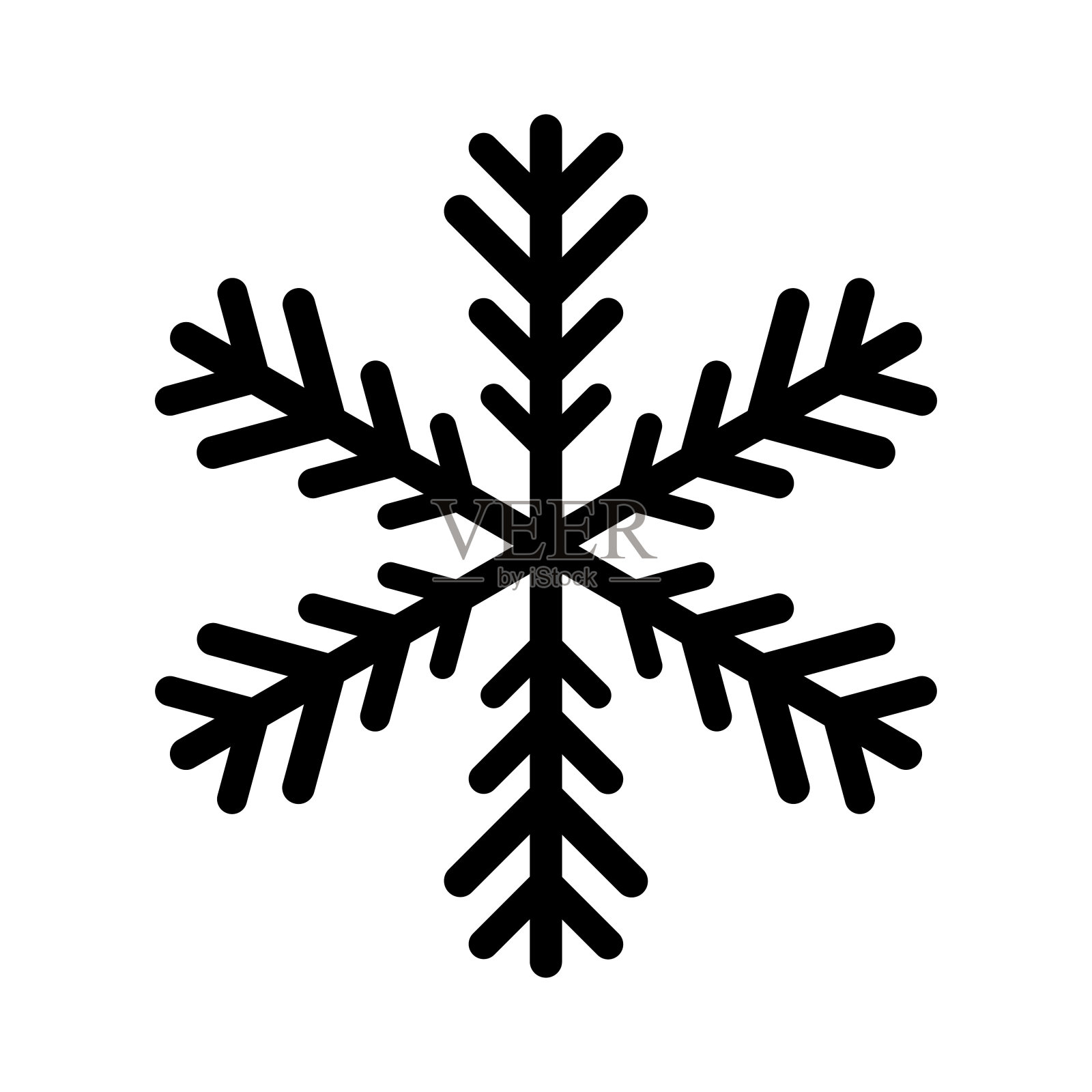 雪花图标插画图片素材