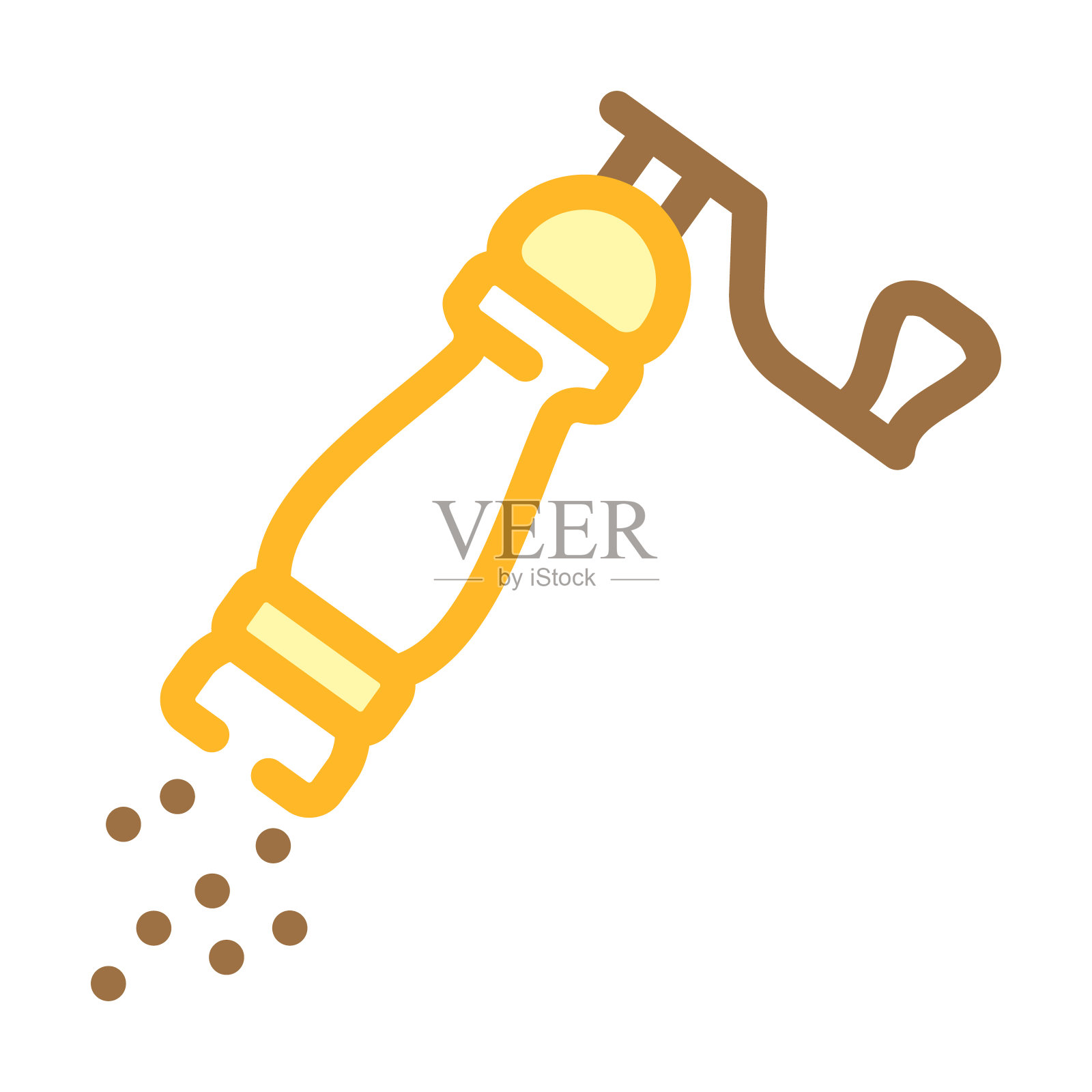 胡椒添加颜色图标矢量插图插画图片素材