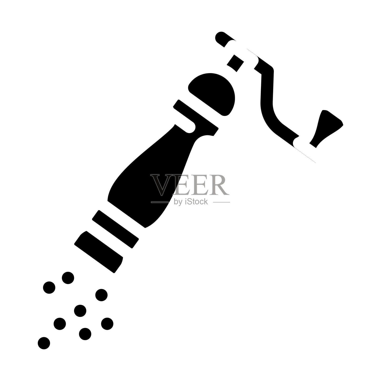 胡椒添加字形图标矢量插图插画图片素材