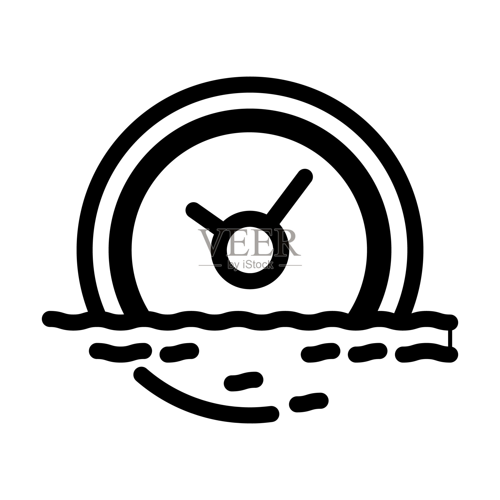 漂移的时间线图标矢量插图插画图片素材