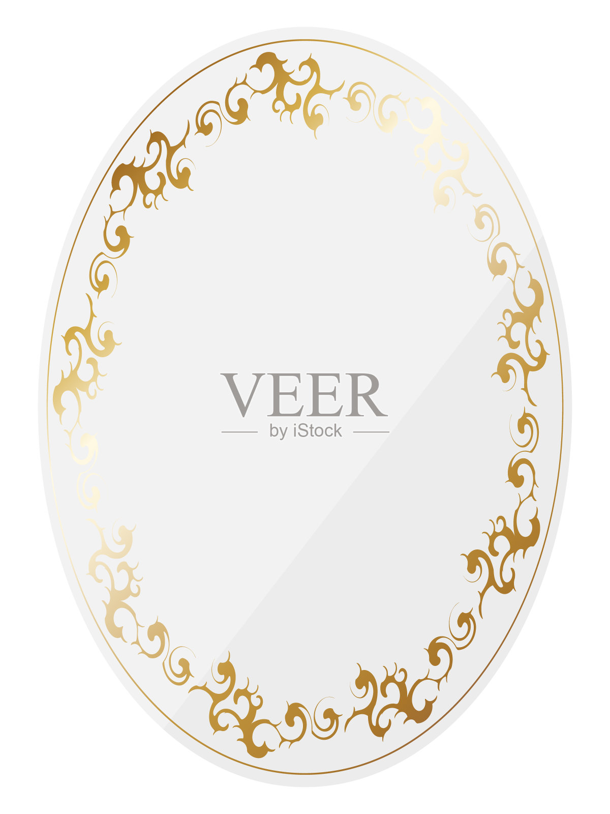 圆形装饰框插画图片素材