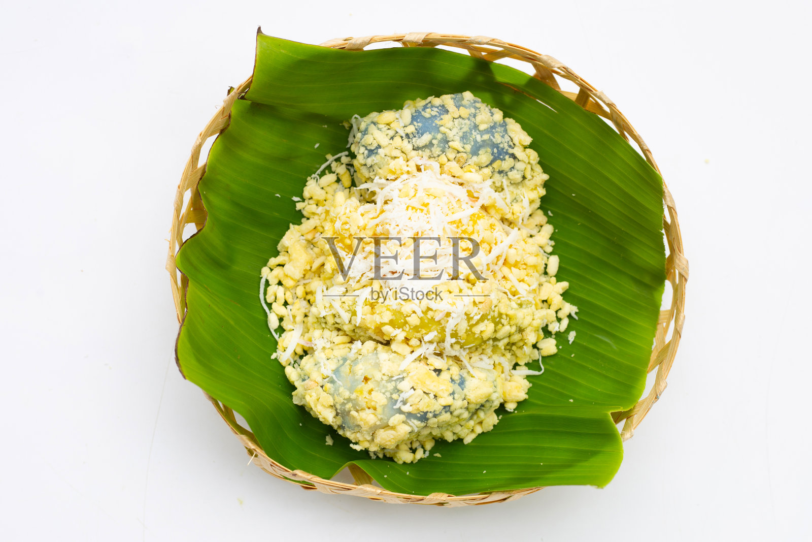 绿豆薄饼。泰国甜品照片摄影图片