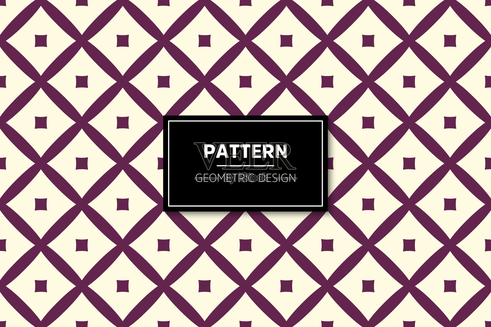 无缝图案与简单的彩色几何插画图片素材