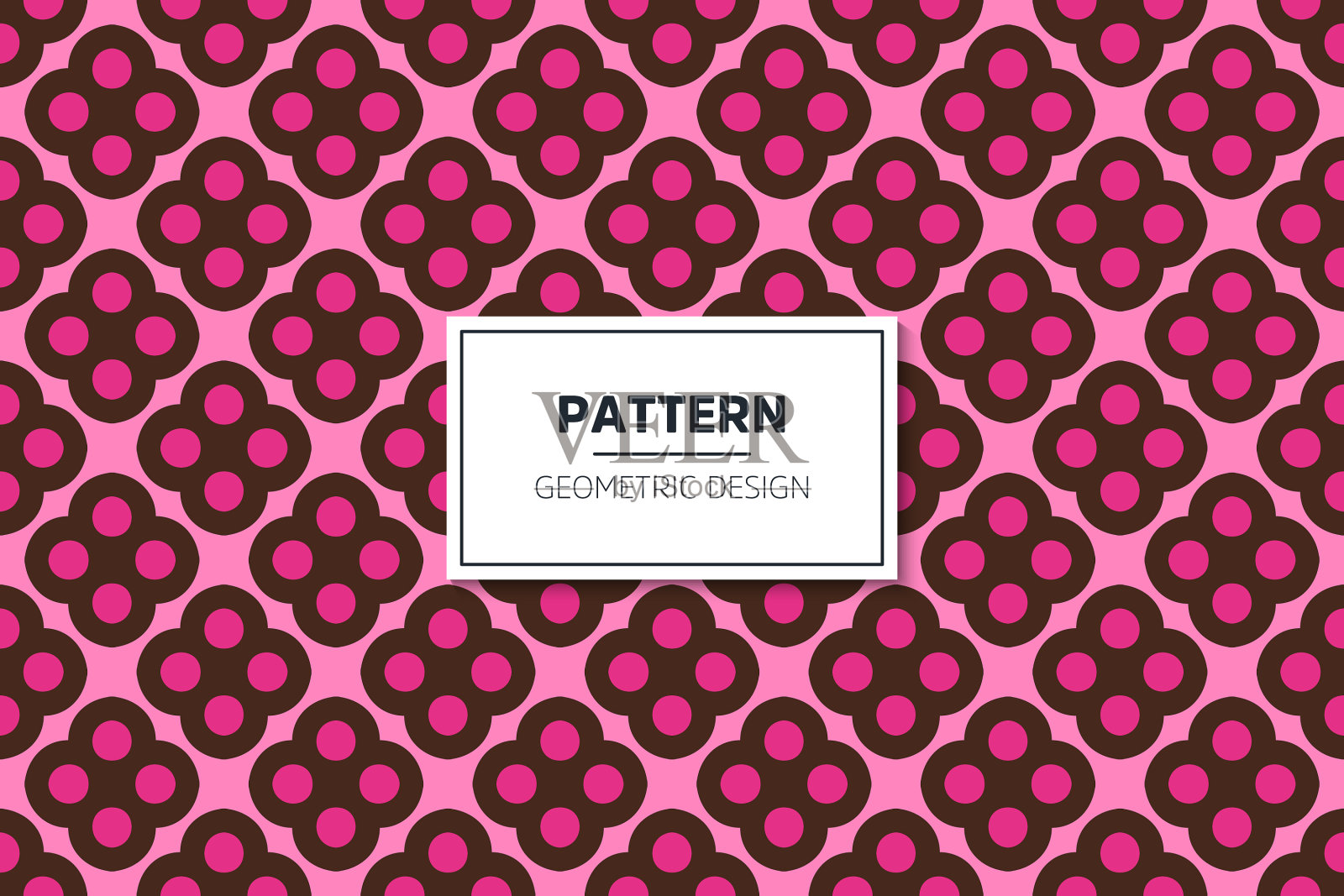 无缝图案与简单的彩色几何插画图片素材