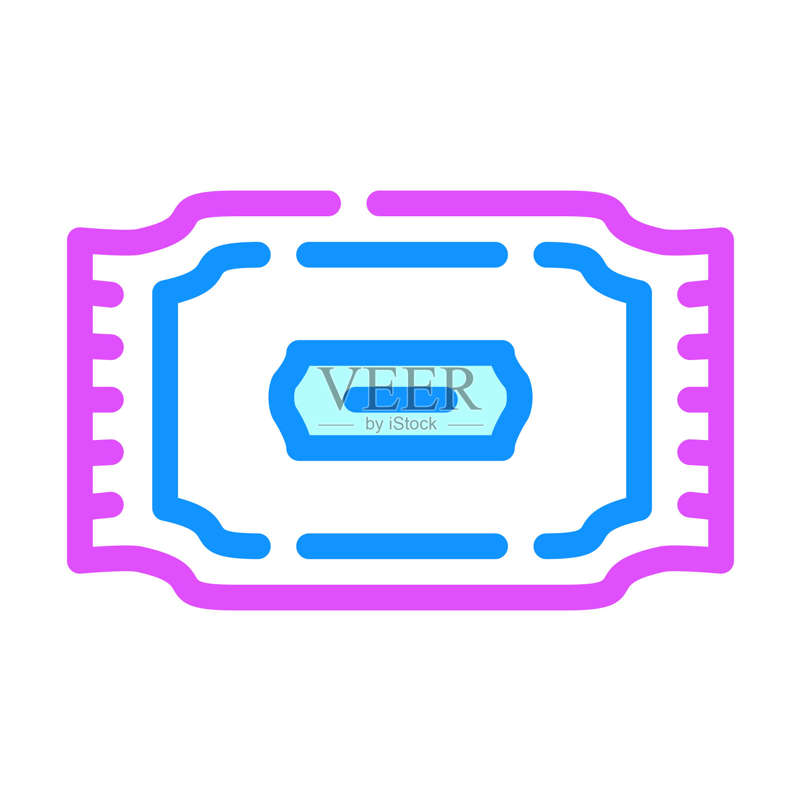 包餐巾颜色图标矢量插图图标素材