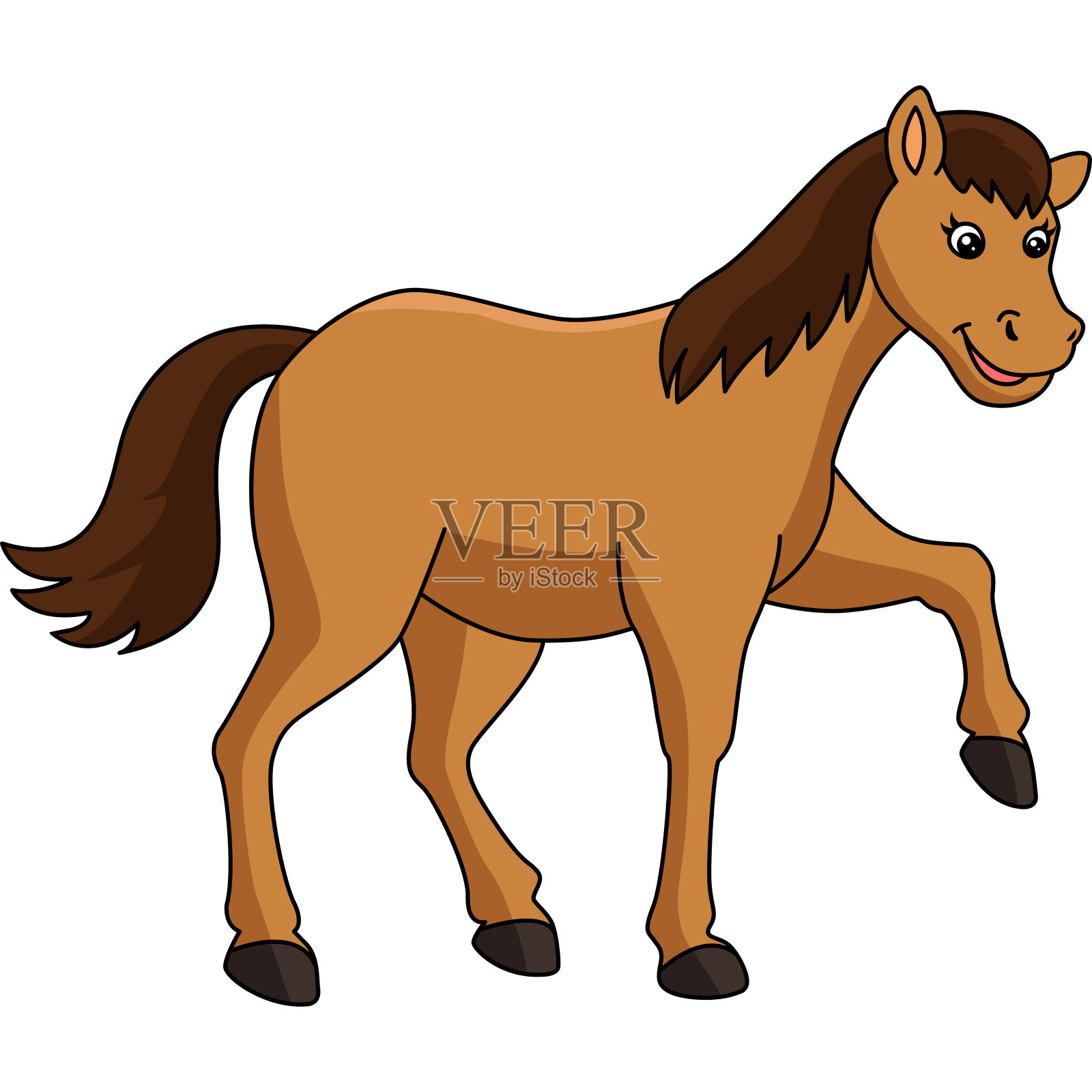 马卡通彩色剪贴画插图设计元素图片