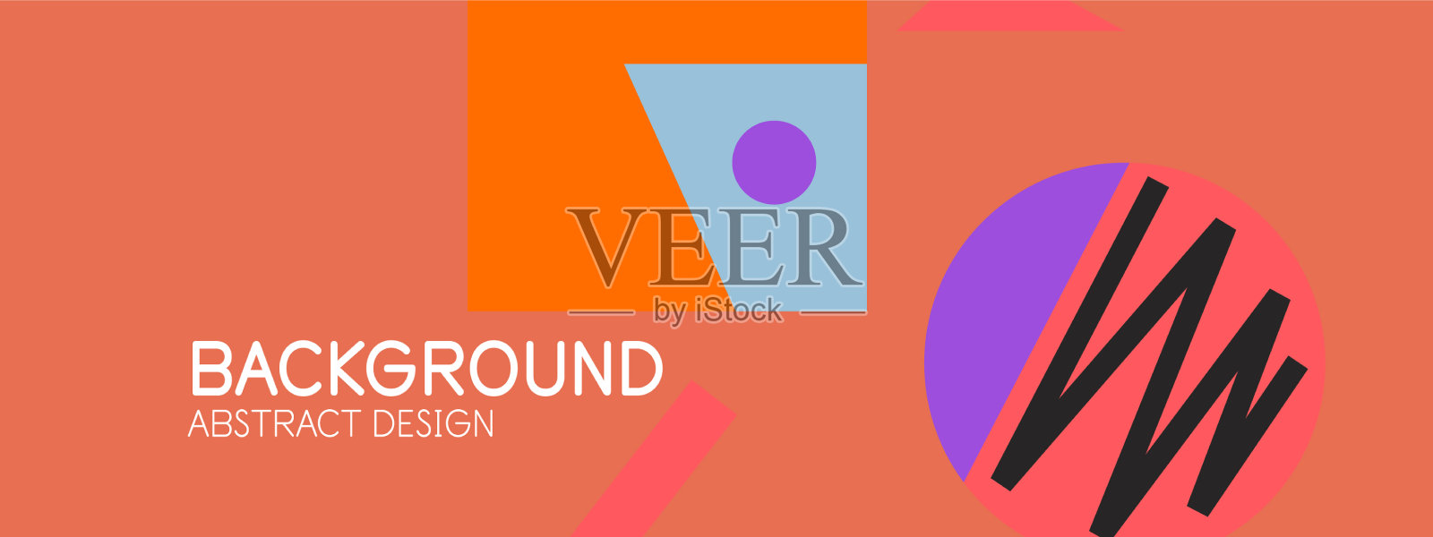 抽象背景与块线几何插画图片素材