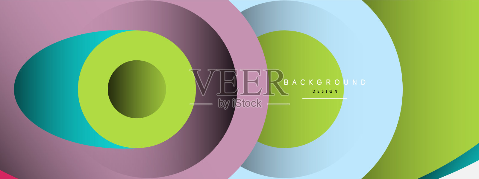 抽象背景最小几何圆和插画图片素材