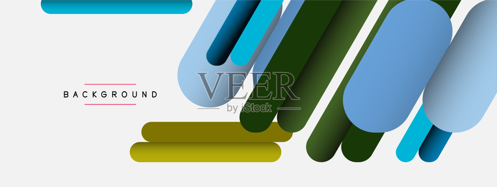 抽象背景圆形线条插画图片素材