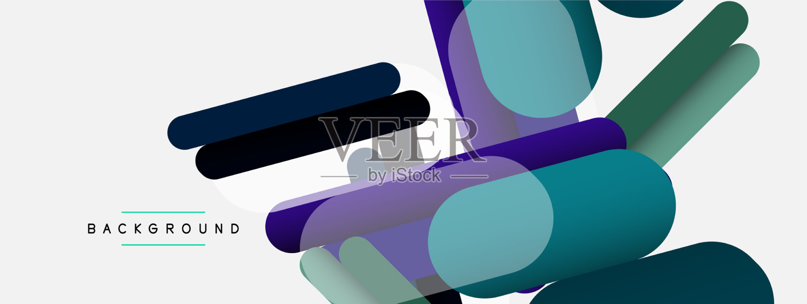 重叠圆形形状和线条背景插画图片素材