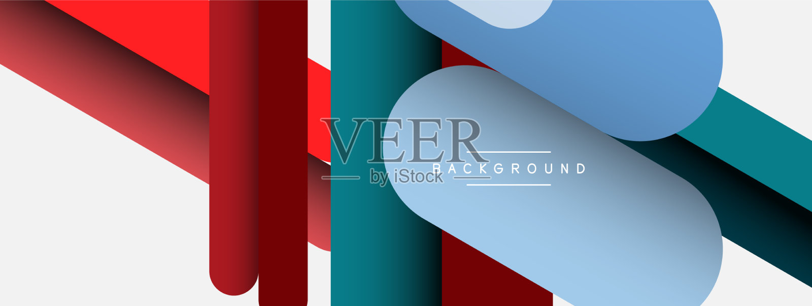 抽象背景圆形线条插画图片素材