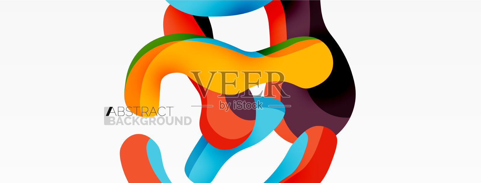 创意几何壁纸飞溅液体波插画图片素材