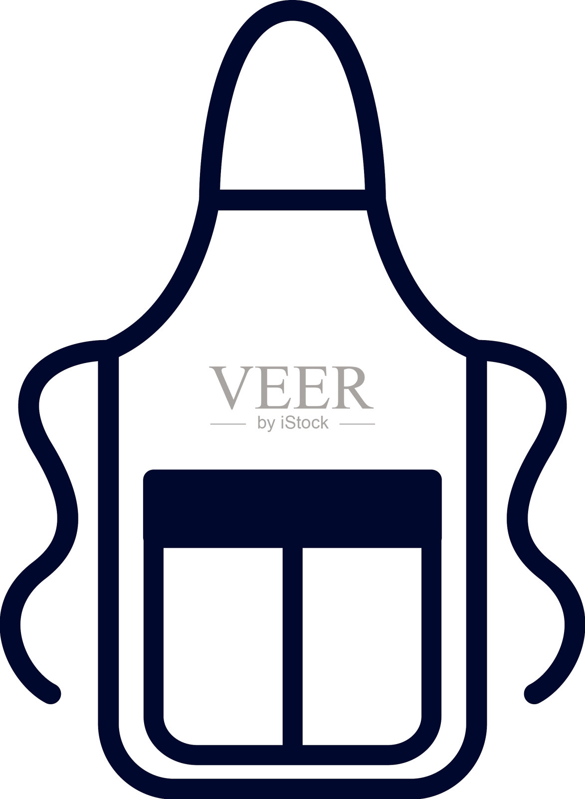 围裙图标设计插画图片素材