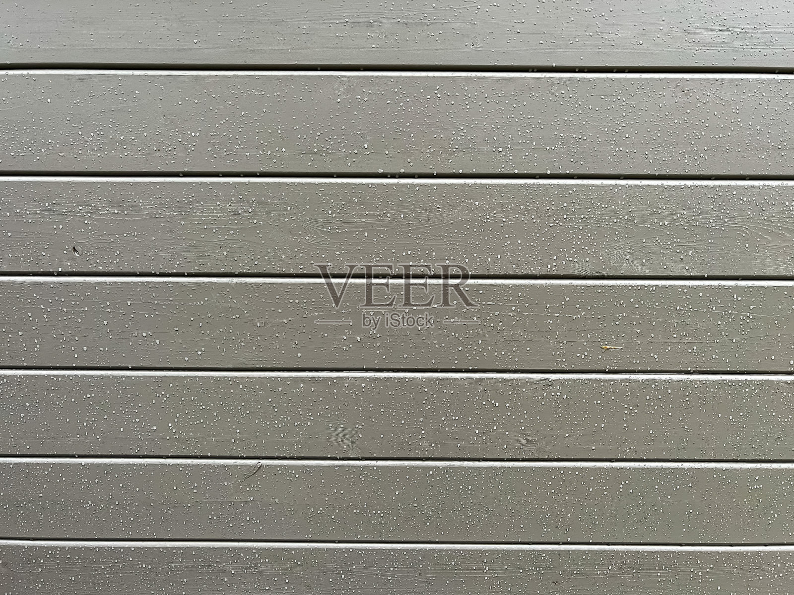 浅灰色湿漆木墙。照片摄影图片