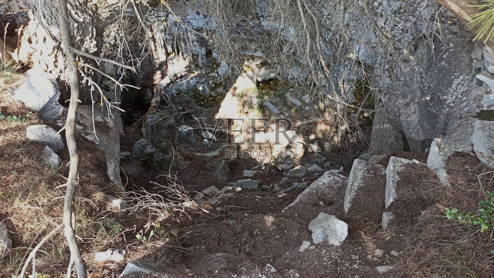 希腊雅典Penteli山潘神的避难所照片摄影图片