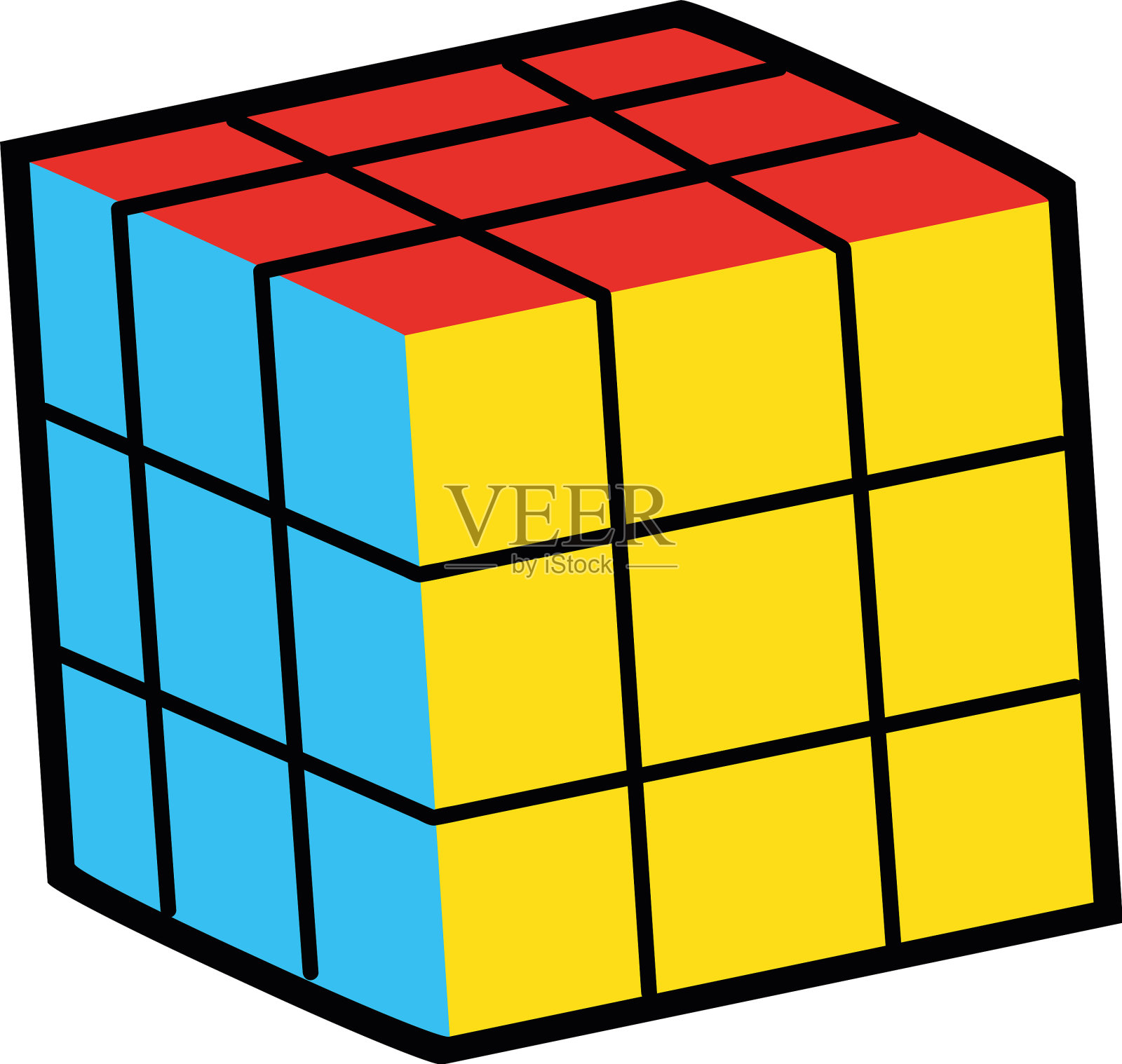 鲁比克魔方图标设计元素图片