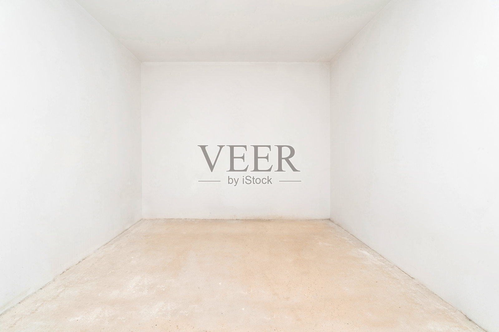 白色房间的空白处。照片摄影图片