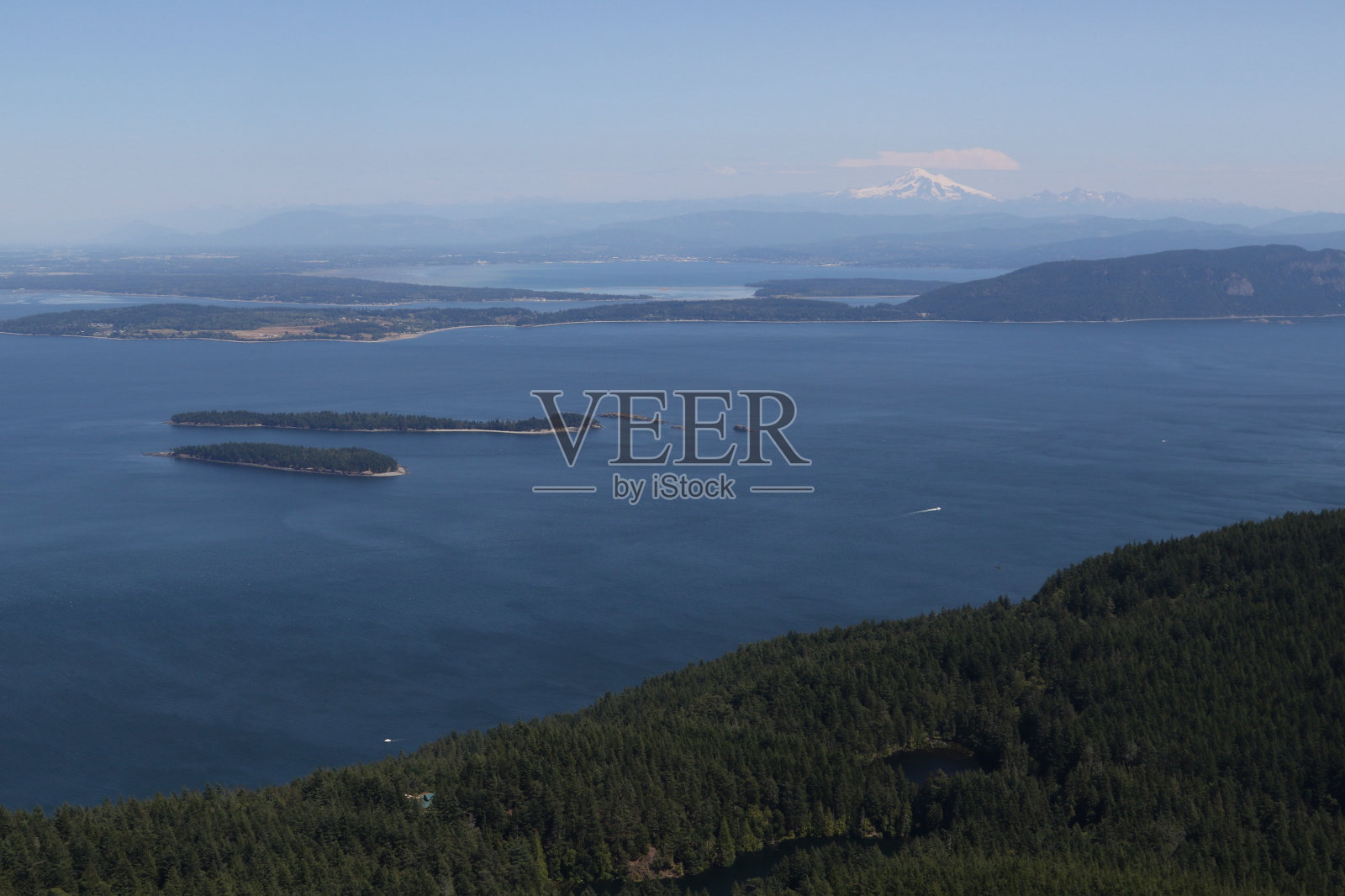 从华盛顿莫兰山顶俯瞰的景色照片摄影图片