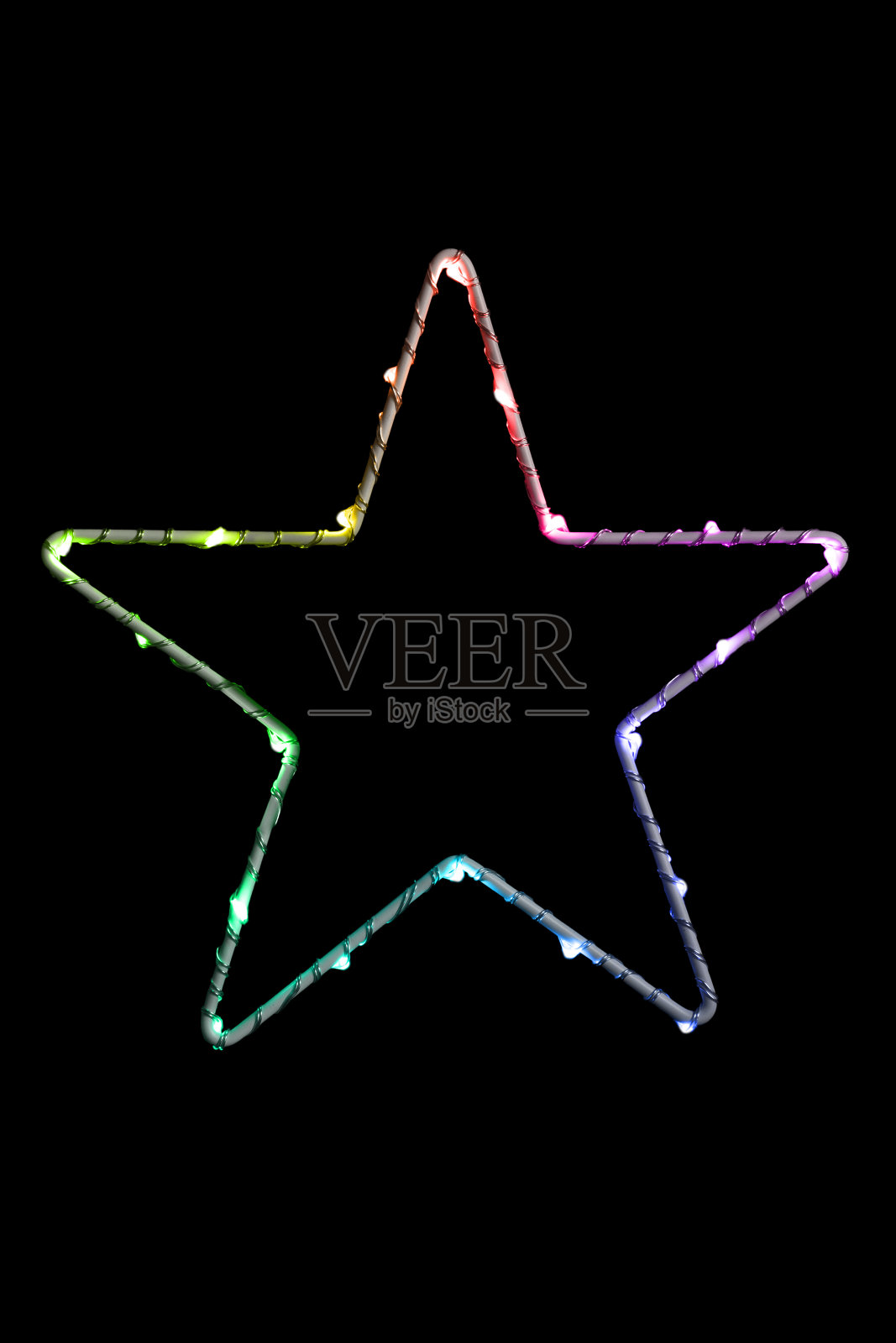 Led星隔离灯照片摄影图片