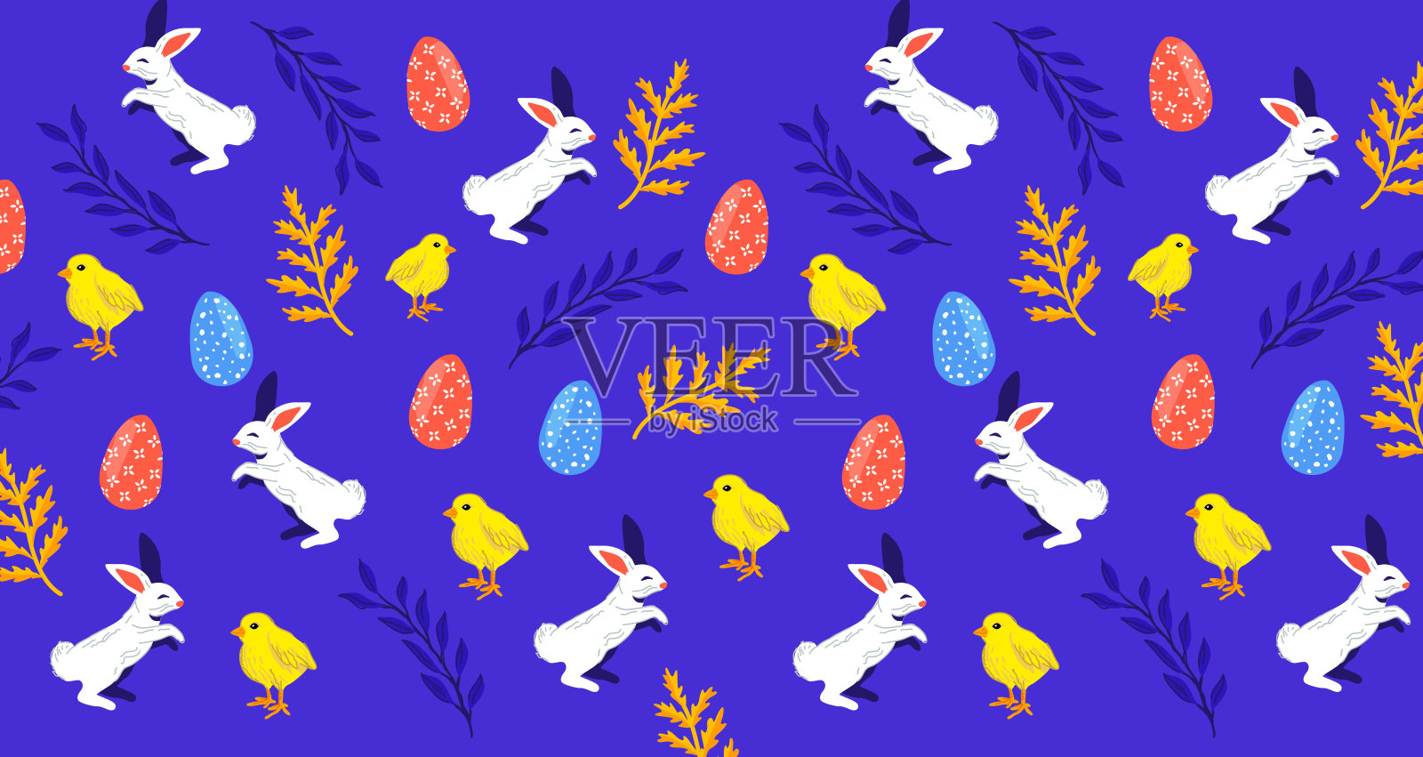 复活节庆祝活动背景布局插画图片素材