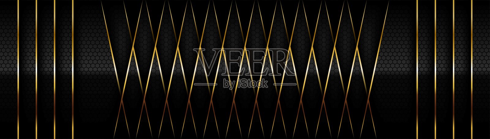 现代发光金与黑色黑色碳抽象背景设计插画图片素材