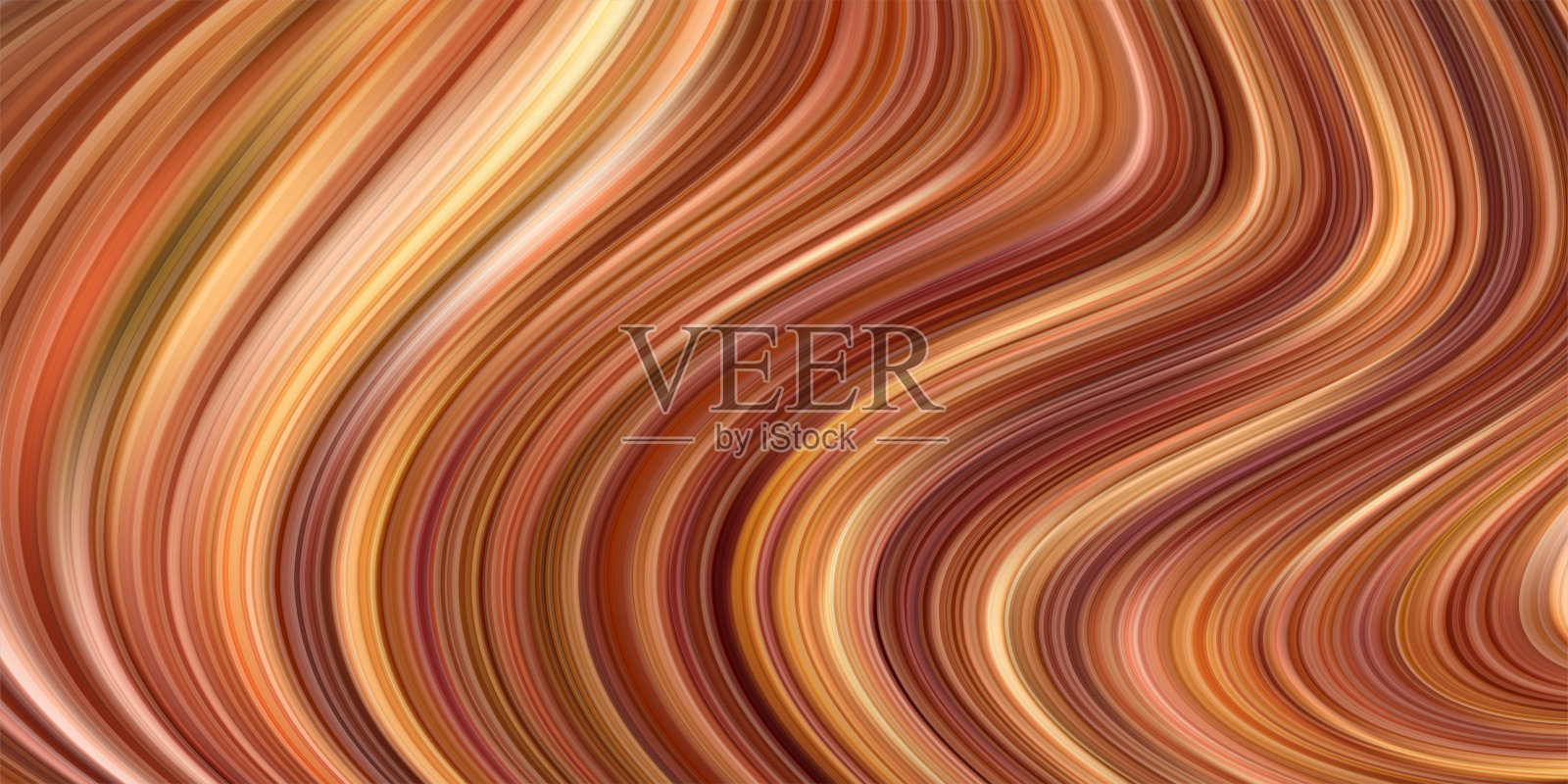 艺术设计与现代多彩的液体波插画图片素材