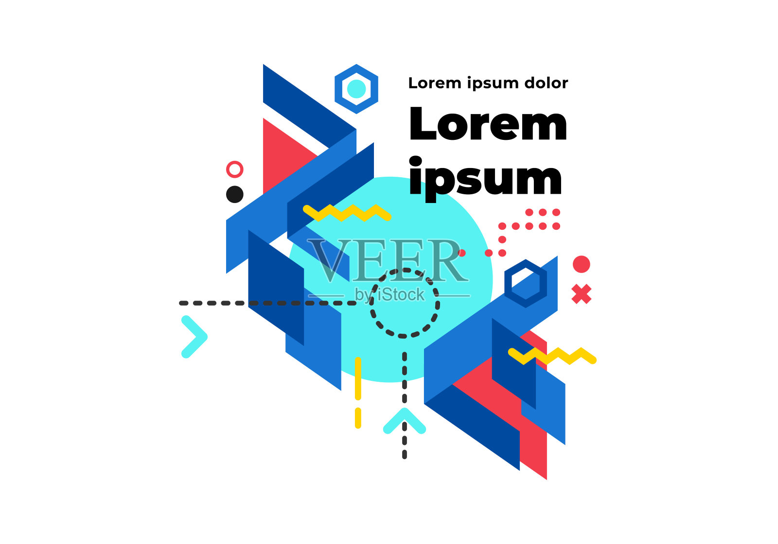 几何抽象图形背景插画图片素材