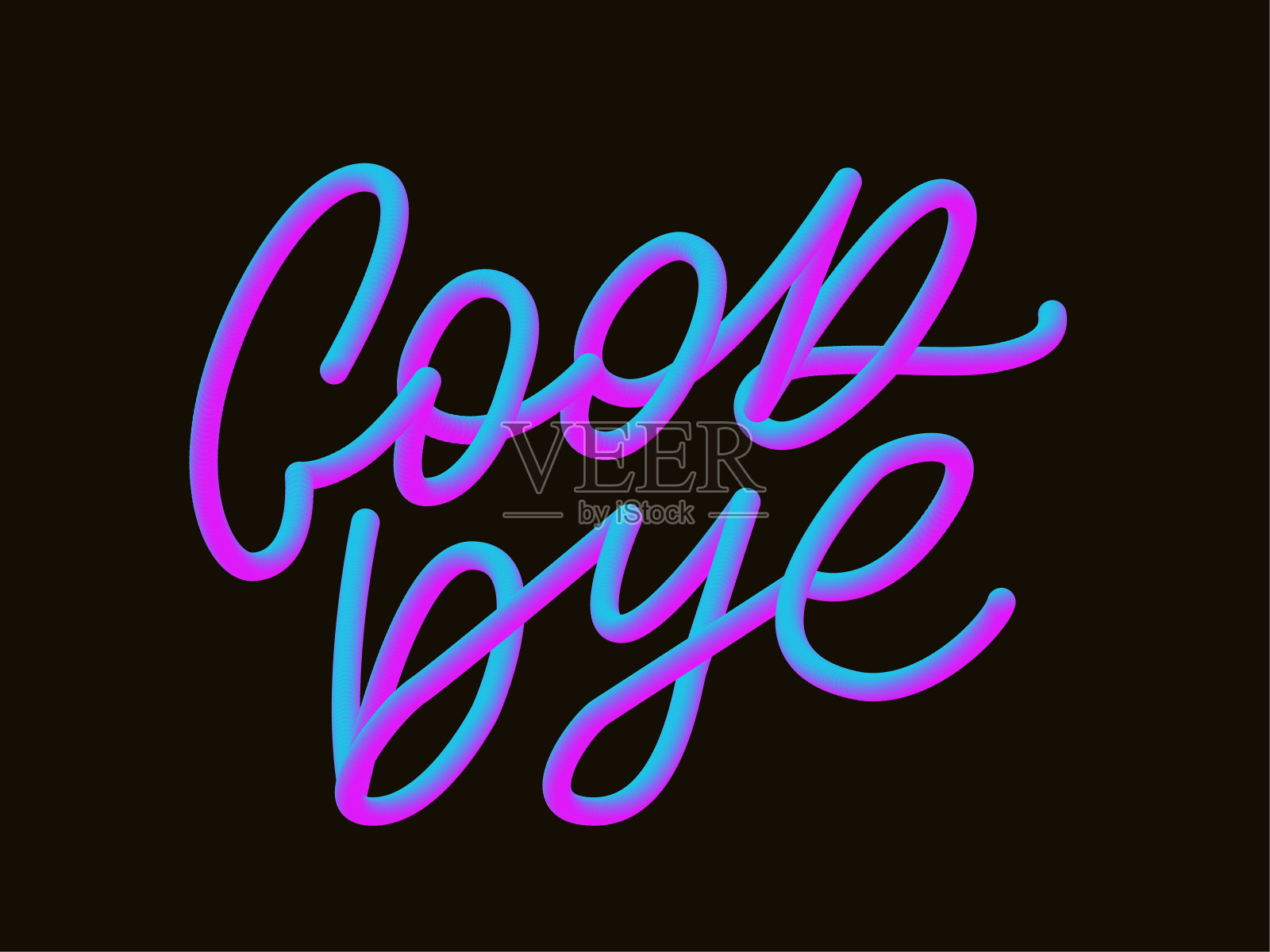 再见了，黄斑上的书法字体设计元素图片