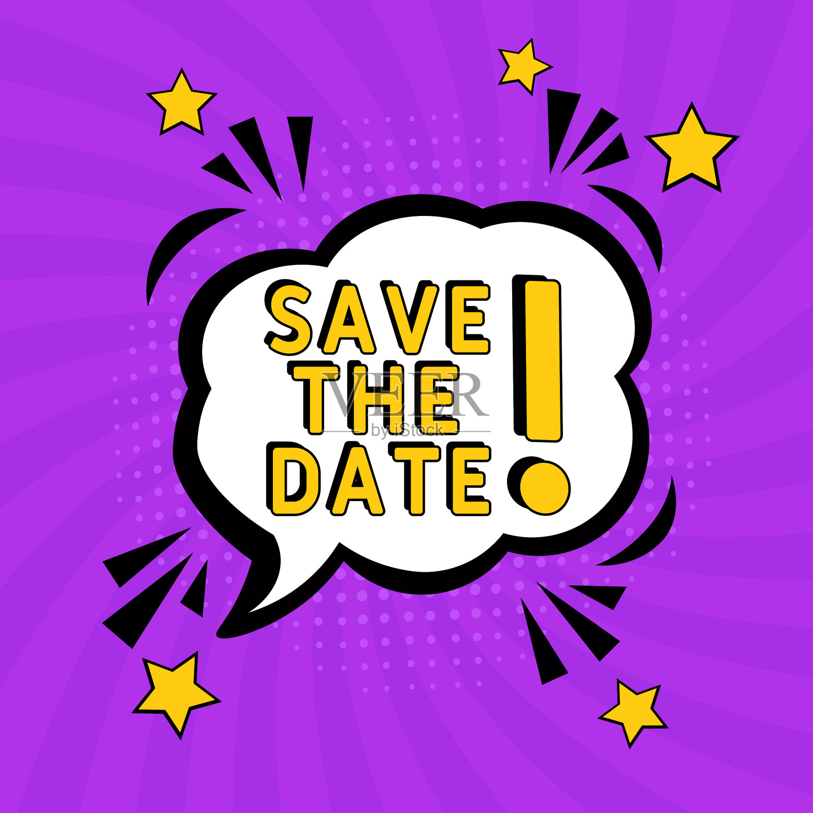 保存日期插画图片素材