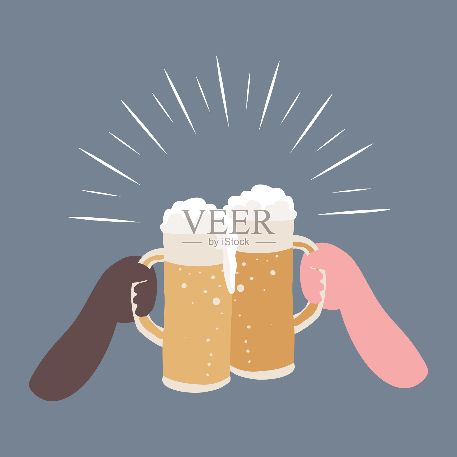 用啤酒剪贴画干杯插画图片素材